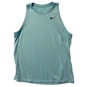 Nike Women's M Training Tank Blue Sporty Athletic Athleisure‎ Summer Workout